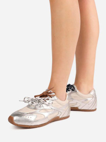 Кроссовки Bronx модель 66647-MI-3977-Silver/Off White/Blu Фото