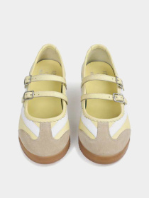 Туфли и лоферы Bronx модель 66685-UC-3905-Butter Yellow/Off Wh Фото