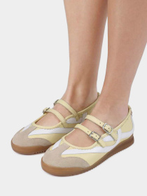 Туфли и лоферы Bronx модель 66685-UC-3905-Butter Yellow/Off Wh Фото