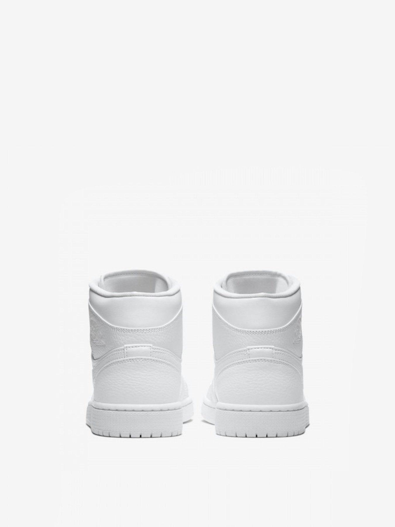 Кеди NIKE Air Jordan 1 Mid Triple White 2.0 модель 554724-130 Кеди NIKE Air Jordan 1 Mid Triple White 2.0 модель 554724-130 Фото
