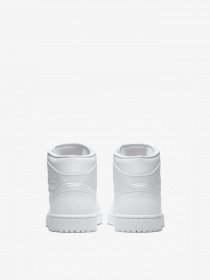 Кеди NIKE Air Jordan 1 Mid Triple White 2.0 модель 554724-130 Фото