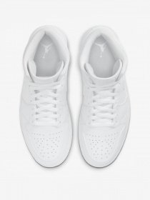 Кеди NIKE Air Jordan 1 Mid Triple White 2.0 модель 554724-130 Фото