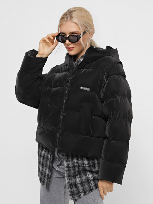 Куртки и дубленки CHER '17 INTERTOP модель 02173FW24-01 Фото