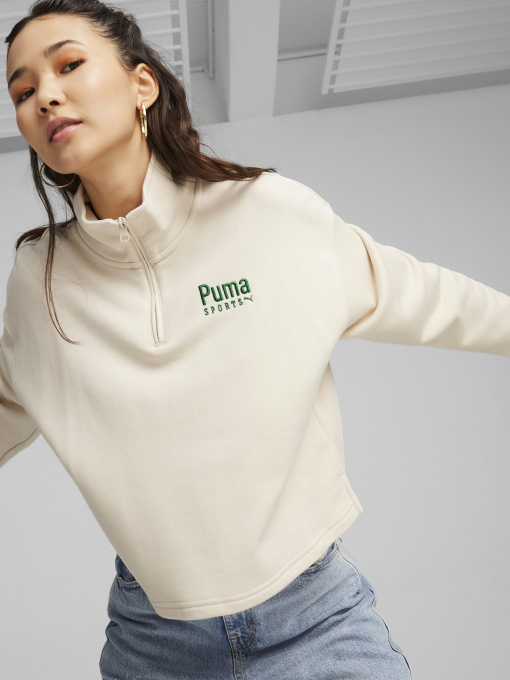 Худі та світшоти PUMA TEAM HALF-ZIP CREW модель 62432487 Фото