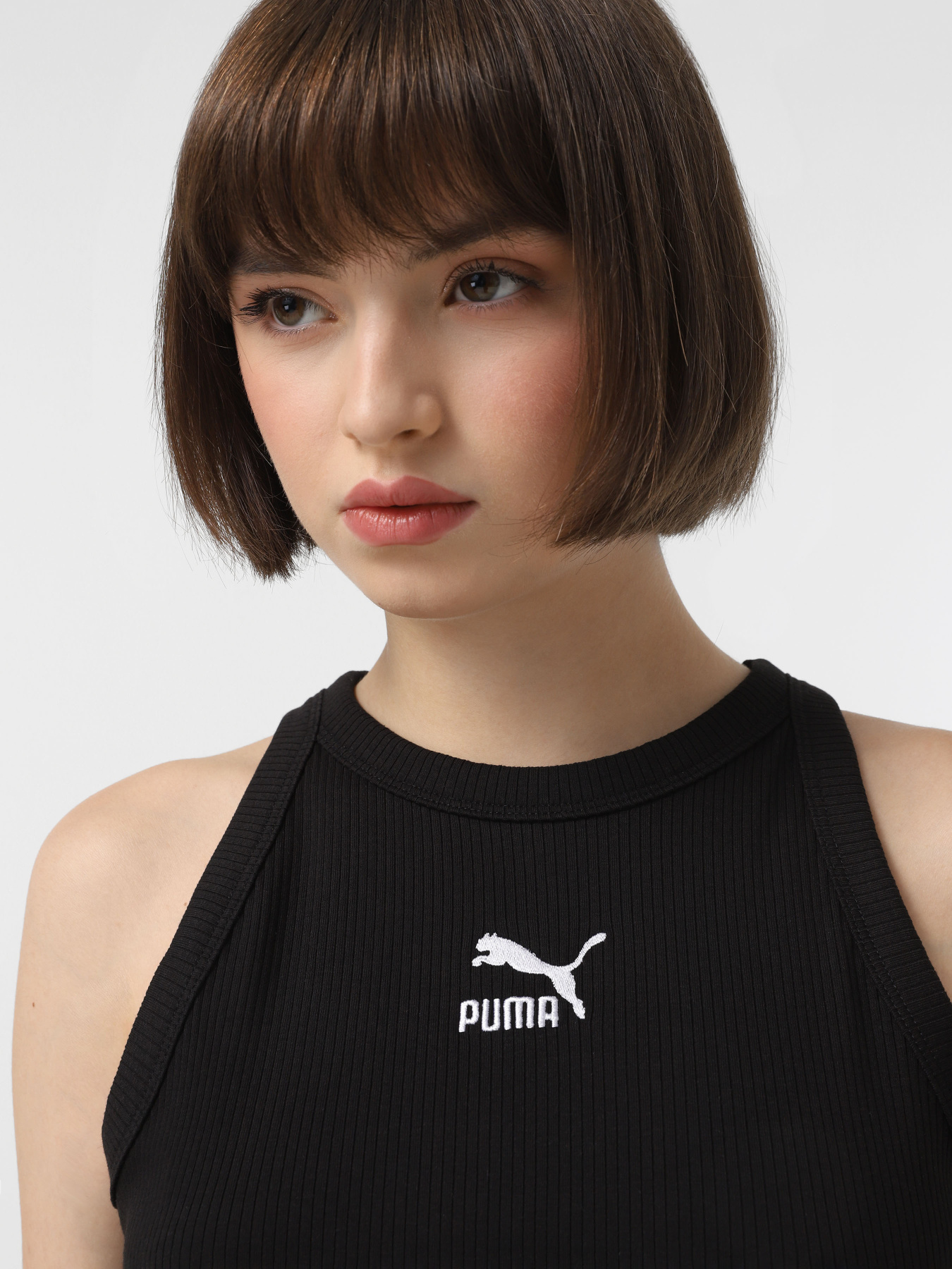 Футболки и поло PUMA CLASSICS RIBBED TANK модель 62437101 Фото