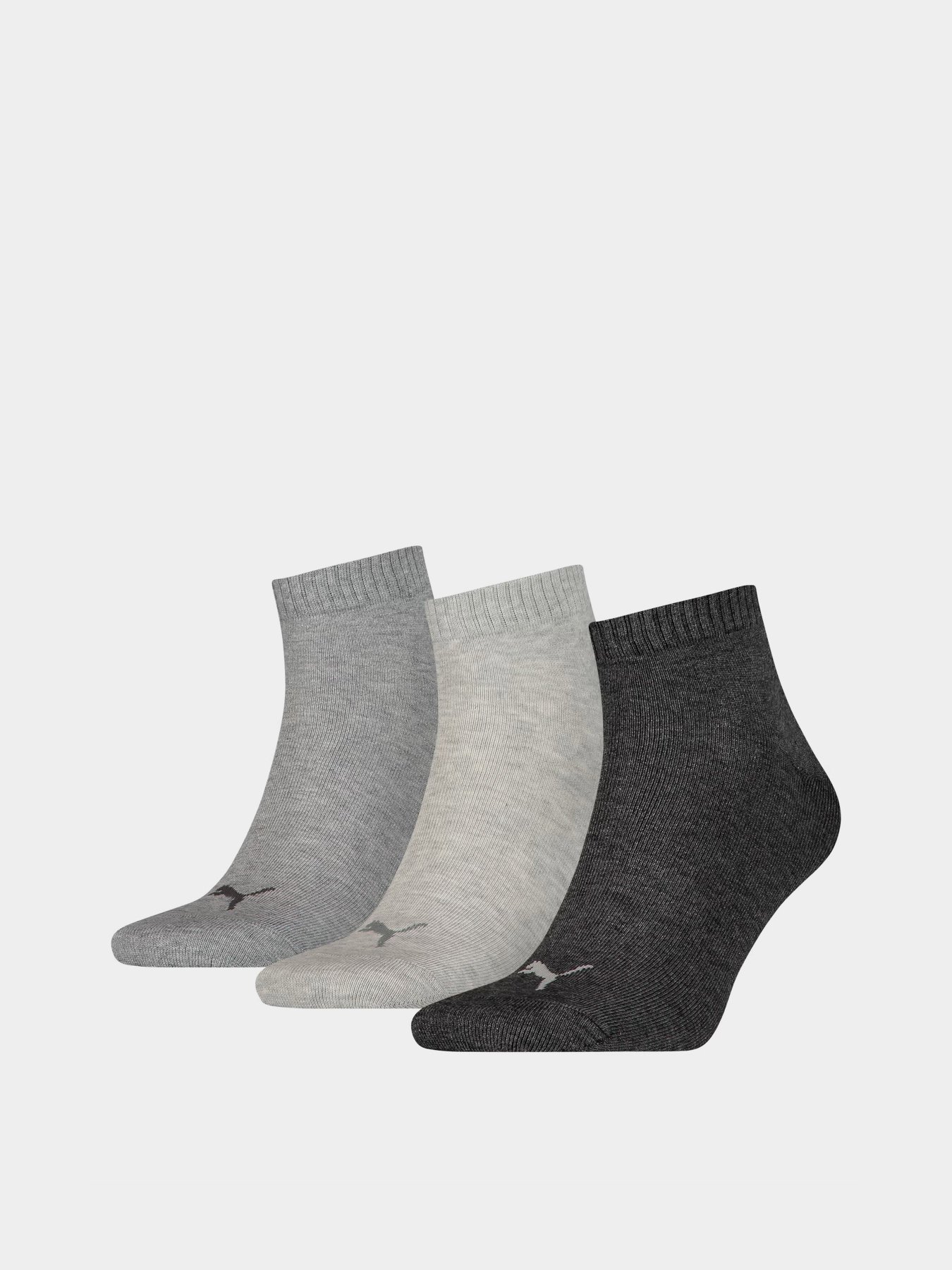 Шкарпетки та гольфи PUMA Quarter Plain 3p модель 90697820 Фото