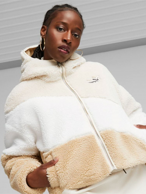 Куртки та дублянки PUMA Big Cat Hooded Sherpa модель 67537087 Фото