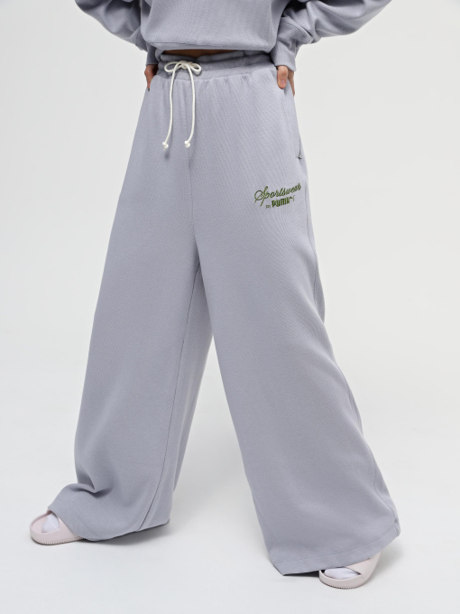 Брюки PUMA CLASSICS+ RELAXED модель 62427463 Фото