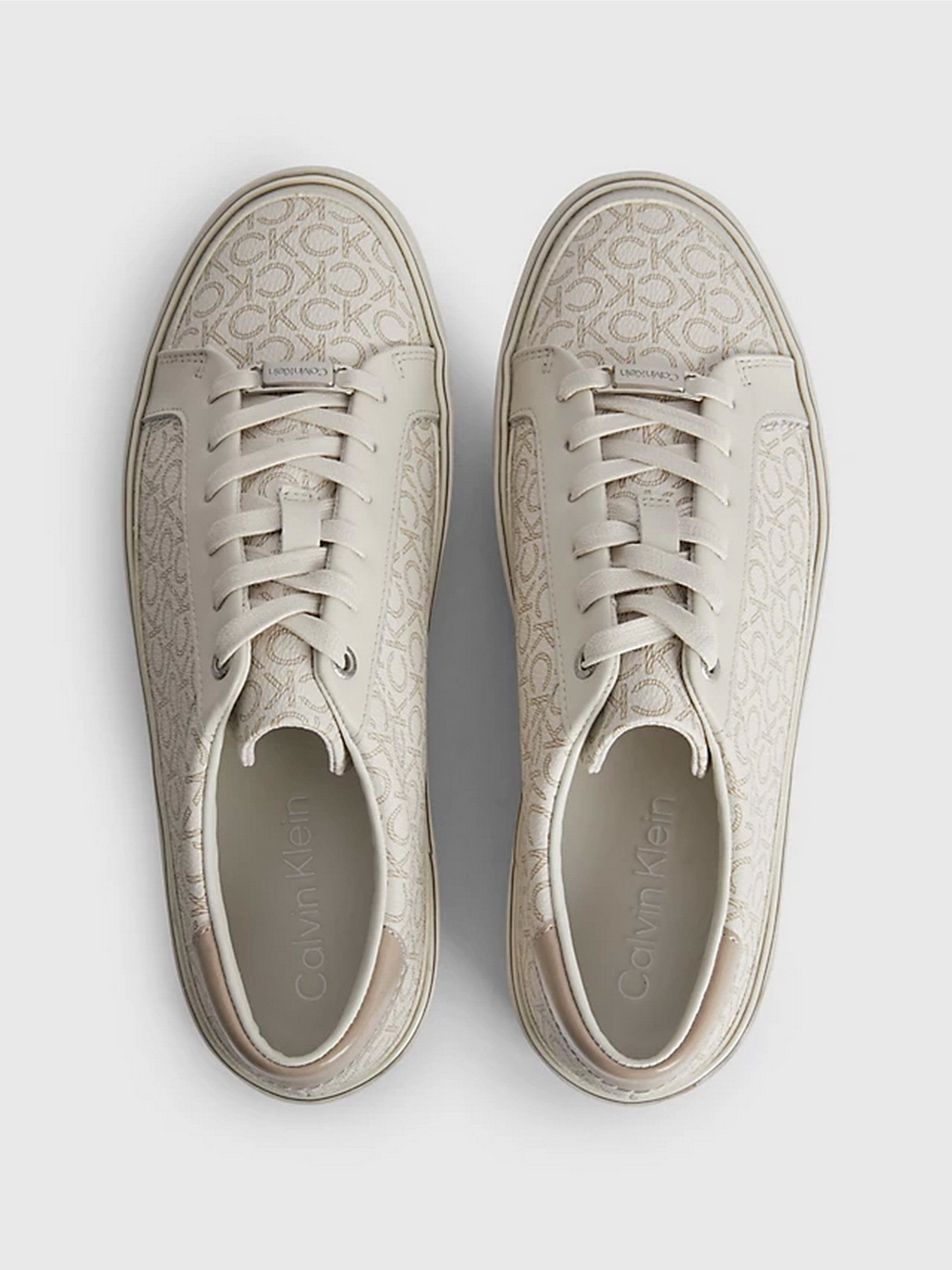 Кеди Calvin Klein Flatform Cupsole Lace Up - Mono модель HW0HW01420-0F7 Кеди Calvin Klein Flatform Cupsole Lace Up - Mono модель HW0HW01420-0F7 Фото