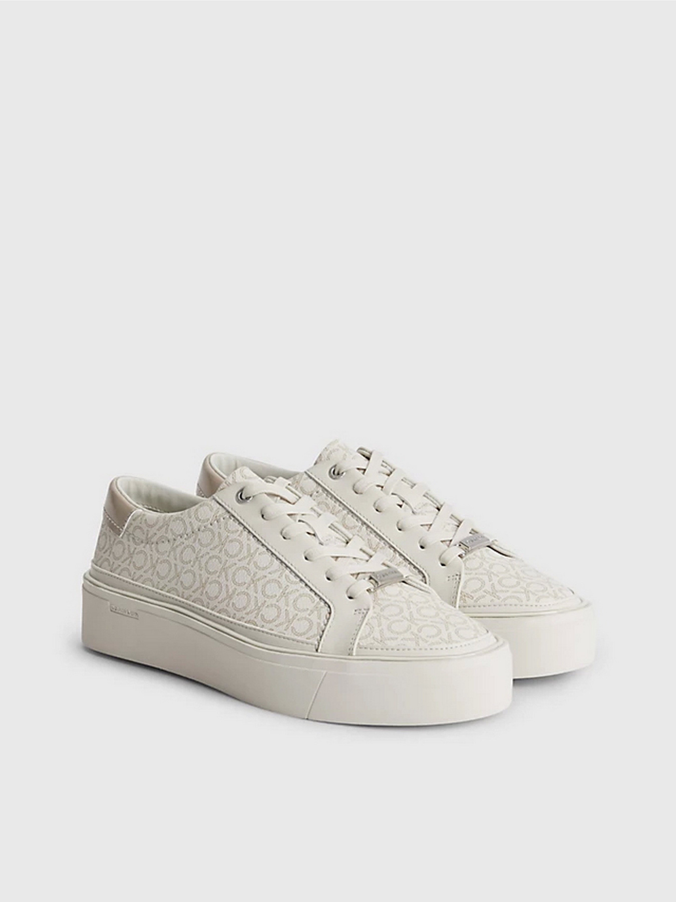 Кеди Calvin Klein Flatform Cupsole Lace Up - Mono модель HW0HW01420-0F7 Кеди Calvin Klein Flatform Cupsole Lace Up - Mono модель HW0HW01420-0F7 Фото