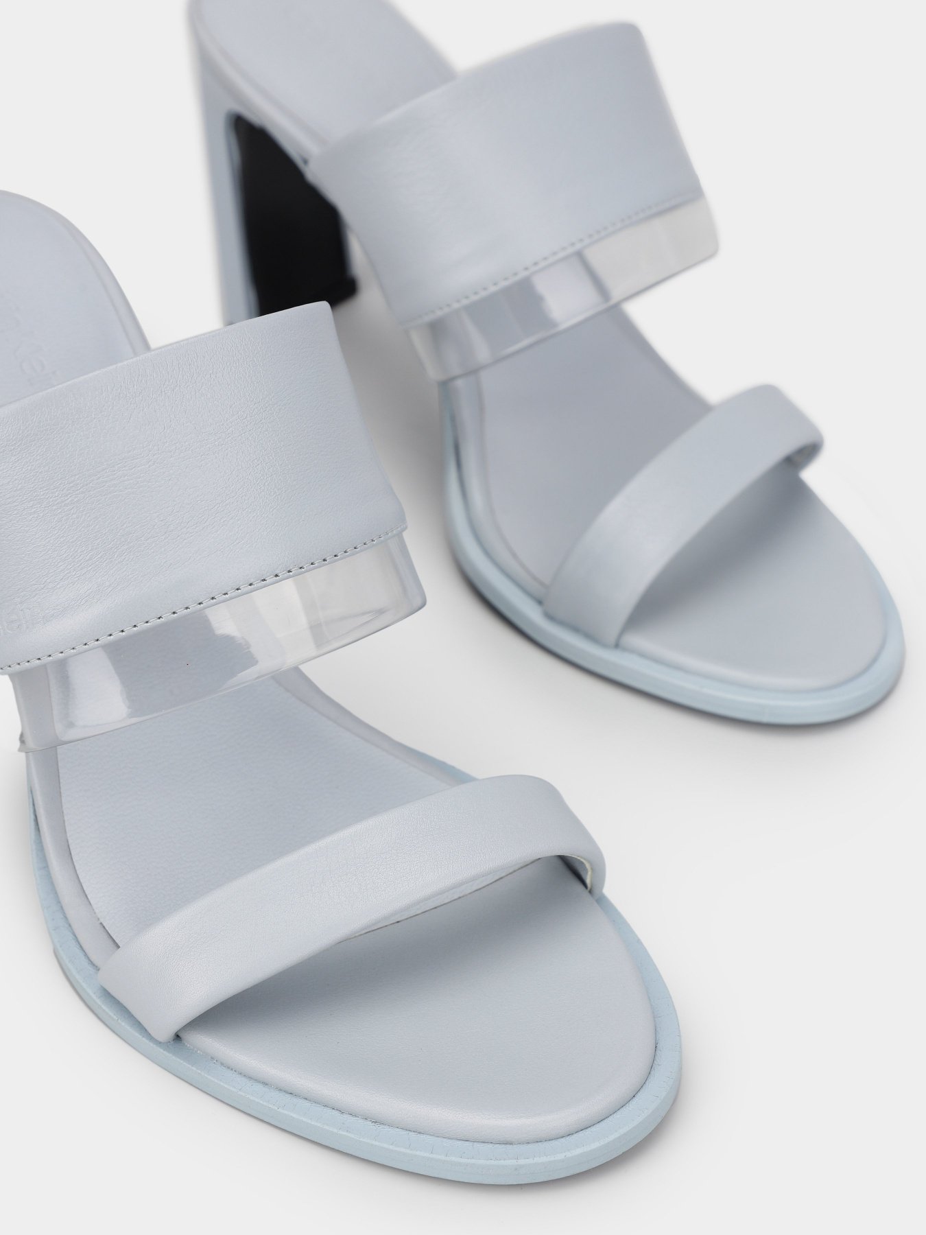 Шлёпанцы Calvin Klein Curved Stiletto Sandal 80 модель HW0HW01461-DYI Фото