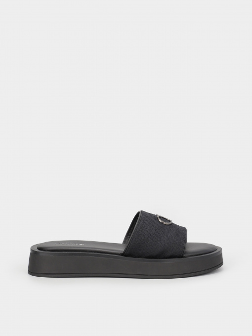 Шлёпанцы Calvin Klein Dress Flatform W/HW модель HW0HW01488-0GN Фото