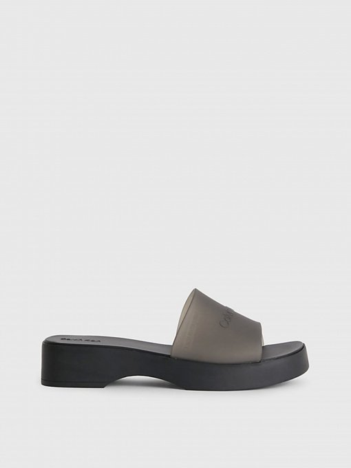 Шлёпанцы Calvin Klein Wedge Slide-Transp модель HW0HW01514-BEH Фото