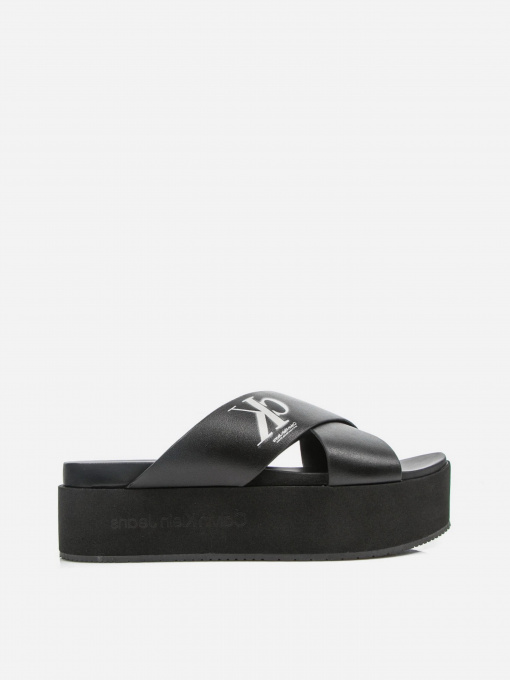 Шлёпанцы Calvin Klein Flatform Crissx Oversized Brand модель YW0YW00964-BDS Фото