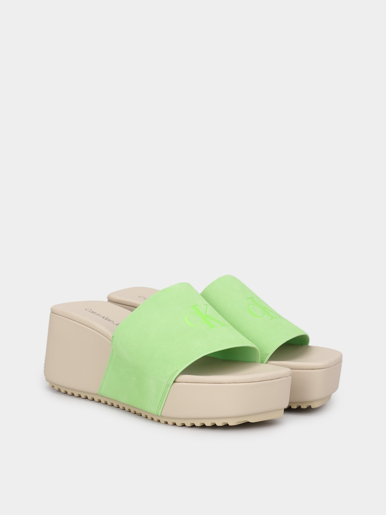 Шльопанці Calvin Klein Wedge Block Sandal Su Con модель YW0YW01015-ZAA Фото