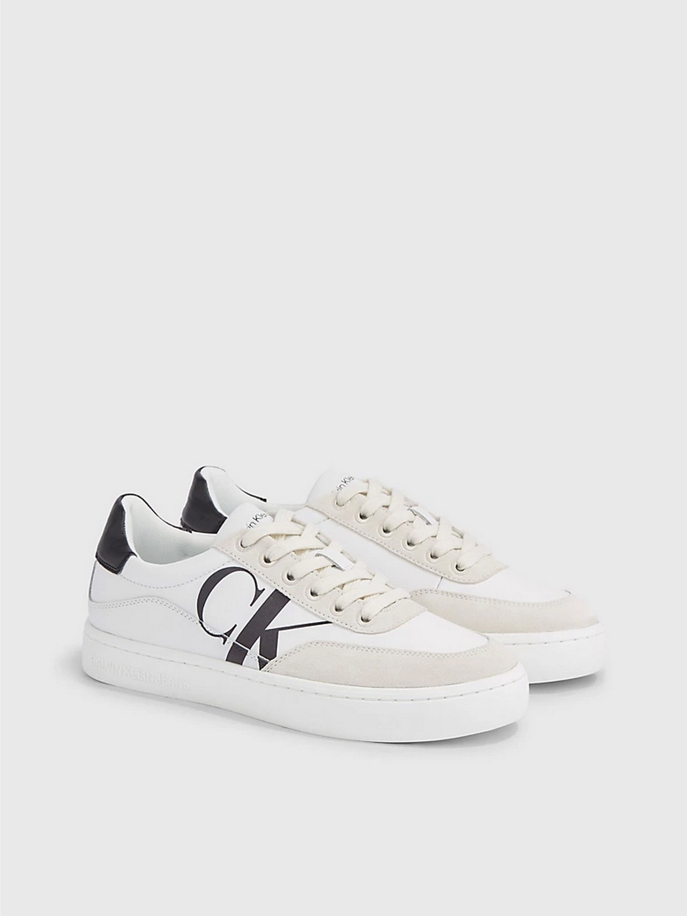 Кеди Calvin Klein Classic Cupsole Laceup Mix Lth модель YW0YW01057-YBR Кеди Calvin Klein Classic Cupsole Laceup Mix Lth модель YW0YW01057-YBR Фото