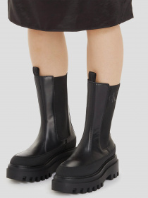 Ботинки и сапоги Calvin Klein Leather Platform Chelsea Boots модель YW0YW01111-0GT Фото