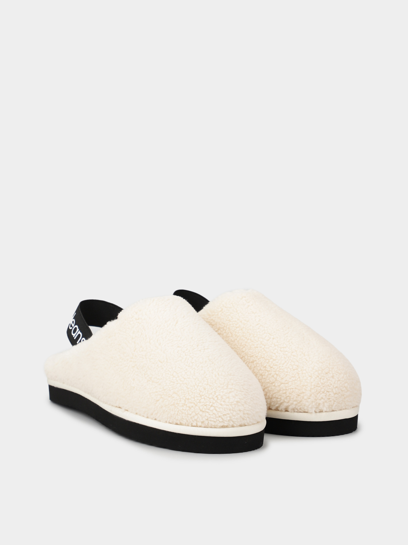 Капці Calvin Klein Faux Shearling Slippers модель YW0YW01157-0LA Капці Calvin Klein Faux Shearling Slippers модель YW0YW01157-0LA Фото