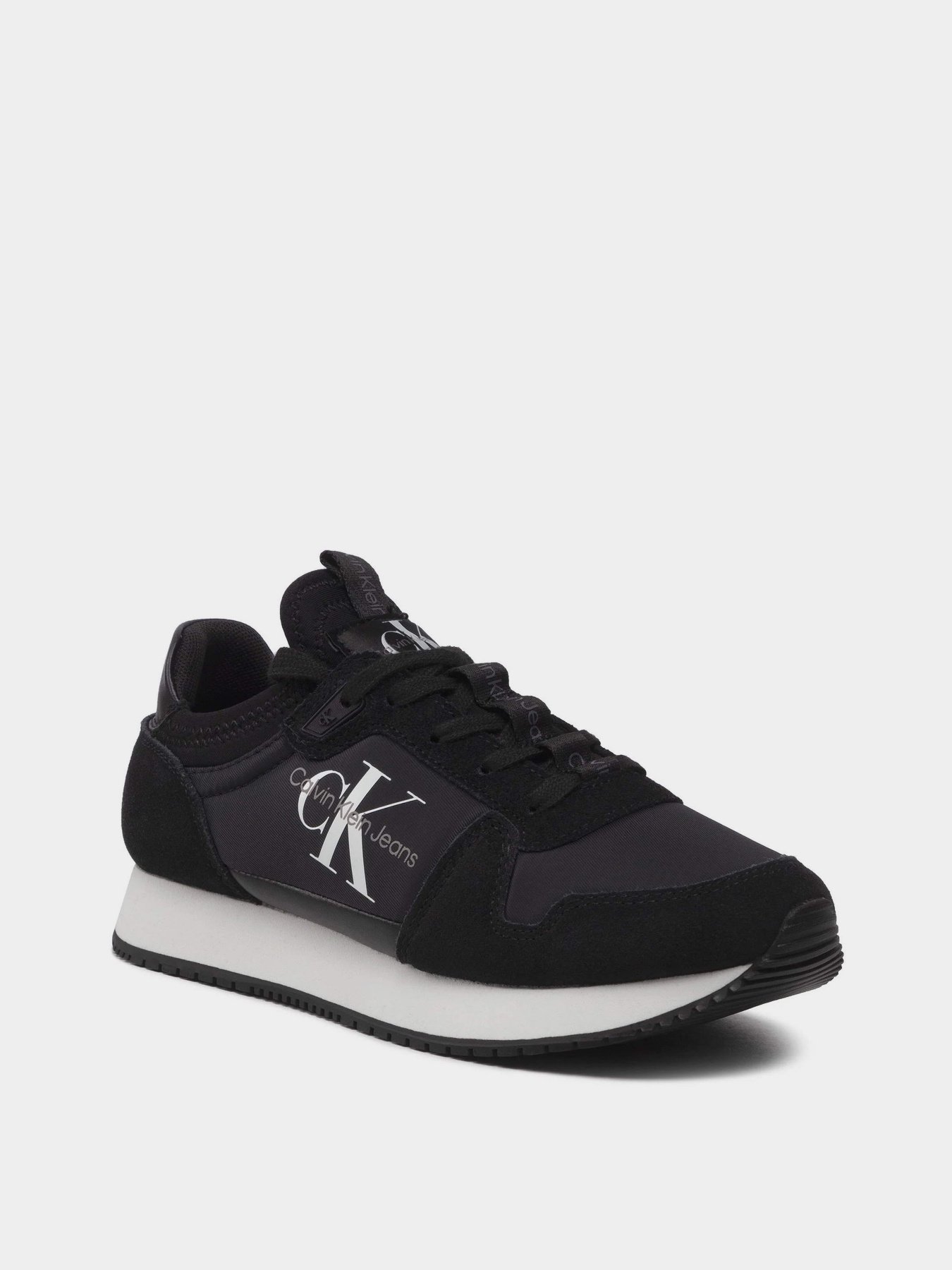 Кроссовки Calvin Klein Runner Sock Laceup Ny-Lth W модель YW0YW00840-01H Кроссовки Calvin Klein Runner Sock Laceup Ny-Lth W модель YW0YW00840-01H Фото