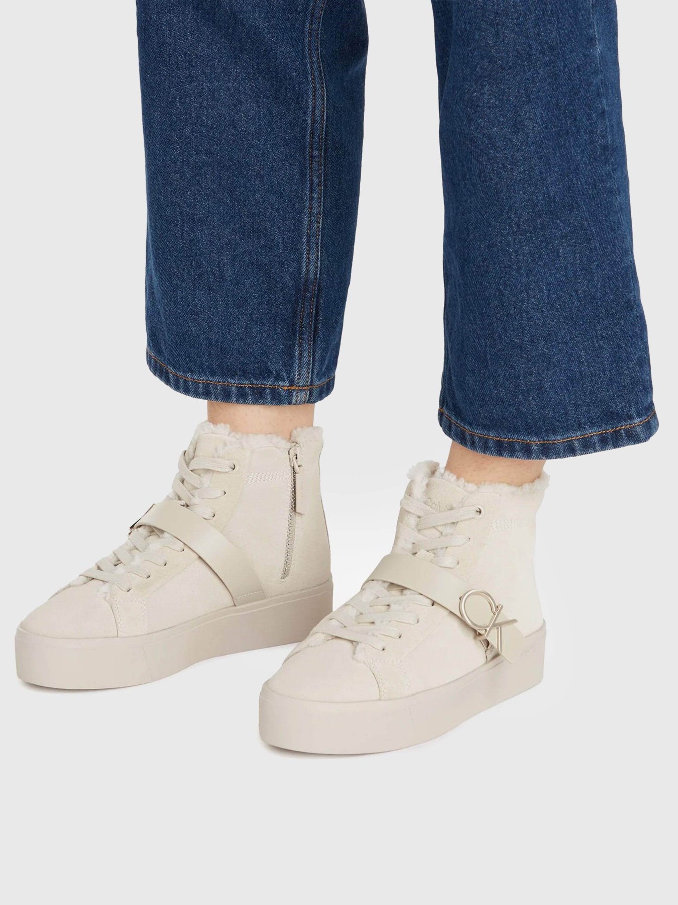Кеди Calvin Klein Fltfrm Cupsole Ht W/Hw Sue Wl модель HW0HW01819-ABY Фото