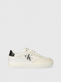 Кросівки Calvin Klein Classic Cupsole Low Lace Lth Ml модель YW0YW01296-01W Фото