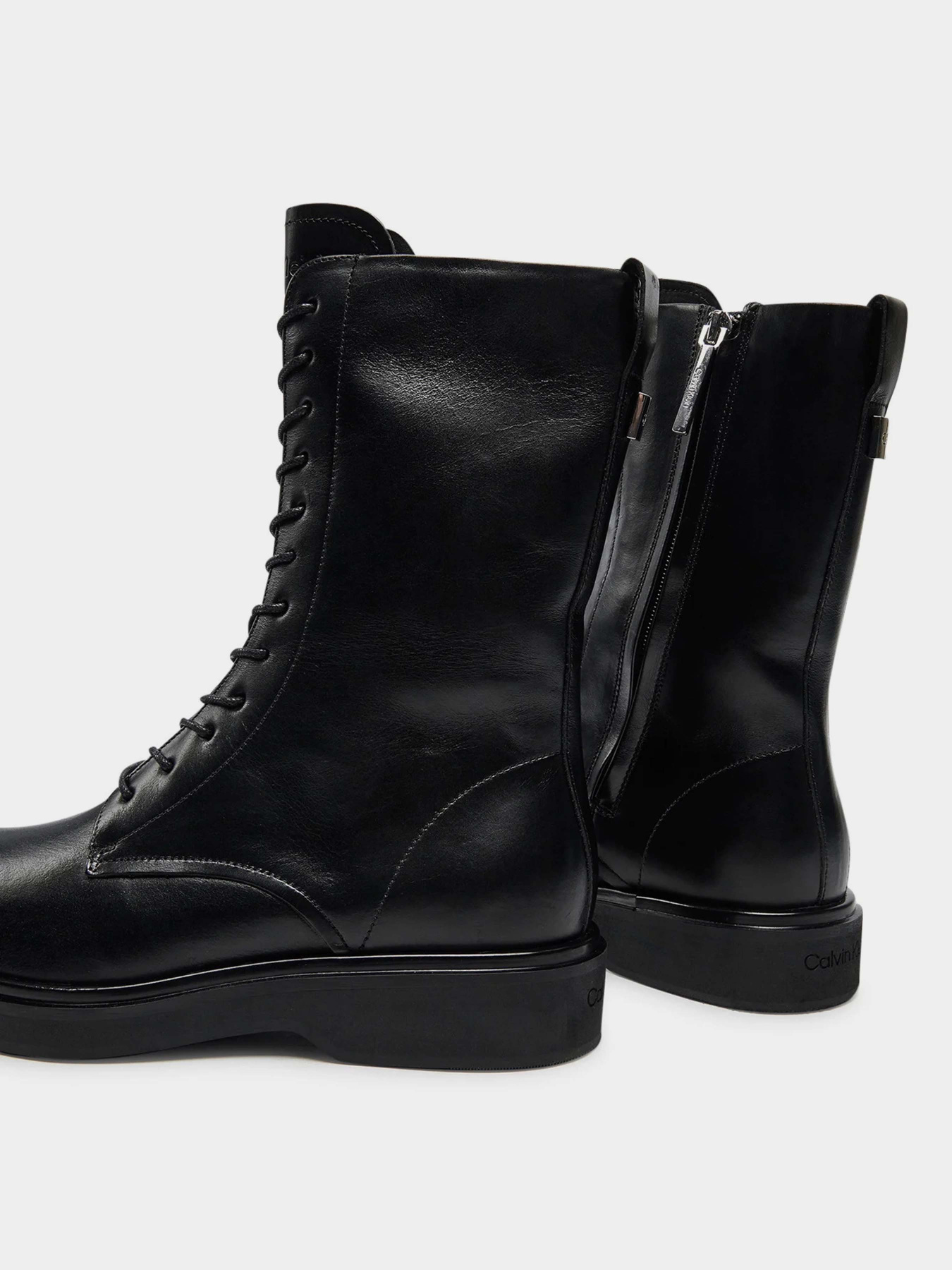 Черевики та чоботи Calvin Klein Flat Mid Lace Up модель HW0HW02181-BEH Черевики та чоботи Calvin Klein Flat Mid Lace Up модель HW0HW02181-BEH Фото