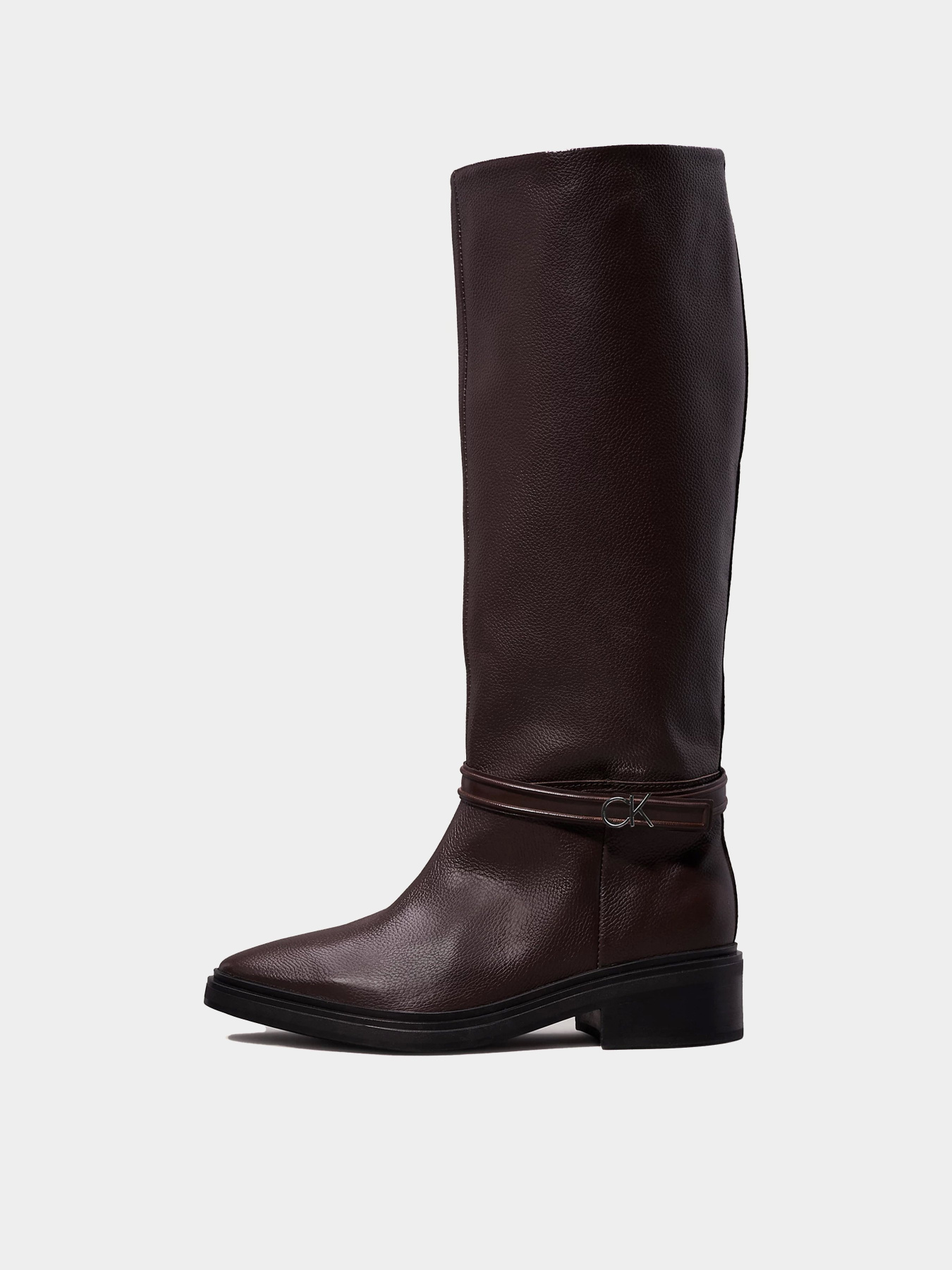 Ботинки и сапоги Calvin Klein Heel Knee Boot 30 модель HW0HW02184-GUD Ботинки и сапоги Calvin Klein Heel Knee Boot 30 модель HW0HW02184-GUD Фото