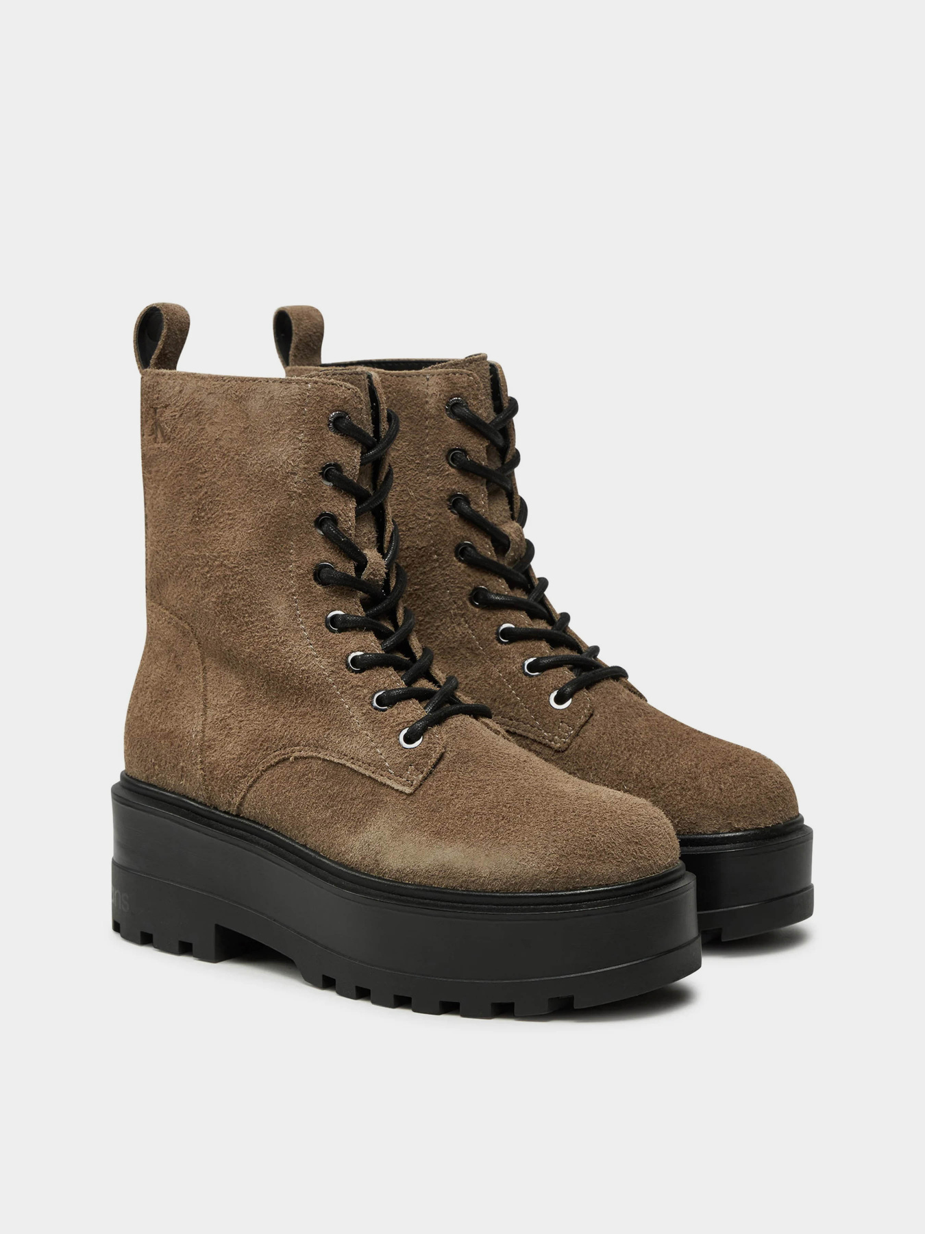 Черевики та чоботи Calvin Klein Flatform Zip Laceup модель YW0YW01554-0HF Черевики та чоботи Calvin Klein Flatform Zip Laceup модель YW0YW01554-0HF Фото