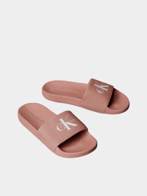 Шлёпанцы Calvin Klein SLIDE MONOGRAM WN LOGO CK модель YW0YW01967-TZ6 Фото