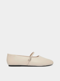 Туфли и лоферы Calvin Klein OBLIQUE BALLERINA MJ LTH HDW модель HW0HW02847-ABH Фото