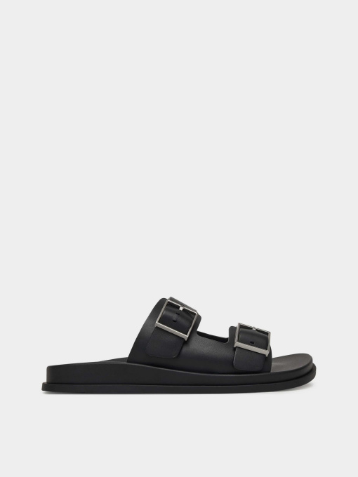 Шлёпанцы Calvin Klein CITY SANDAL BUCKLE LTH модель HW0HW02885-0GJ Фото
