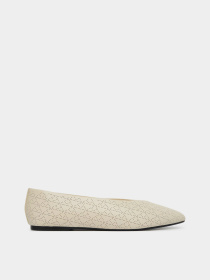 Туфлі та лофери Calvin Klein SQUARE BALLERINA AOP LTH модель HW0HW02936-Z01 Фото