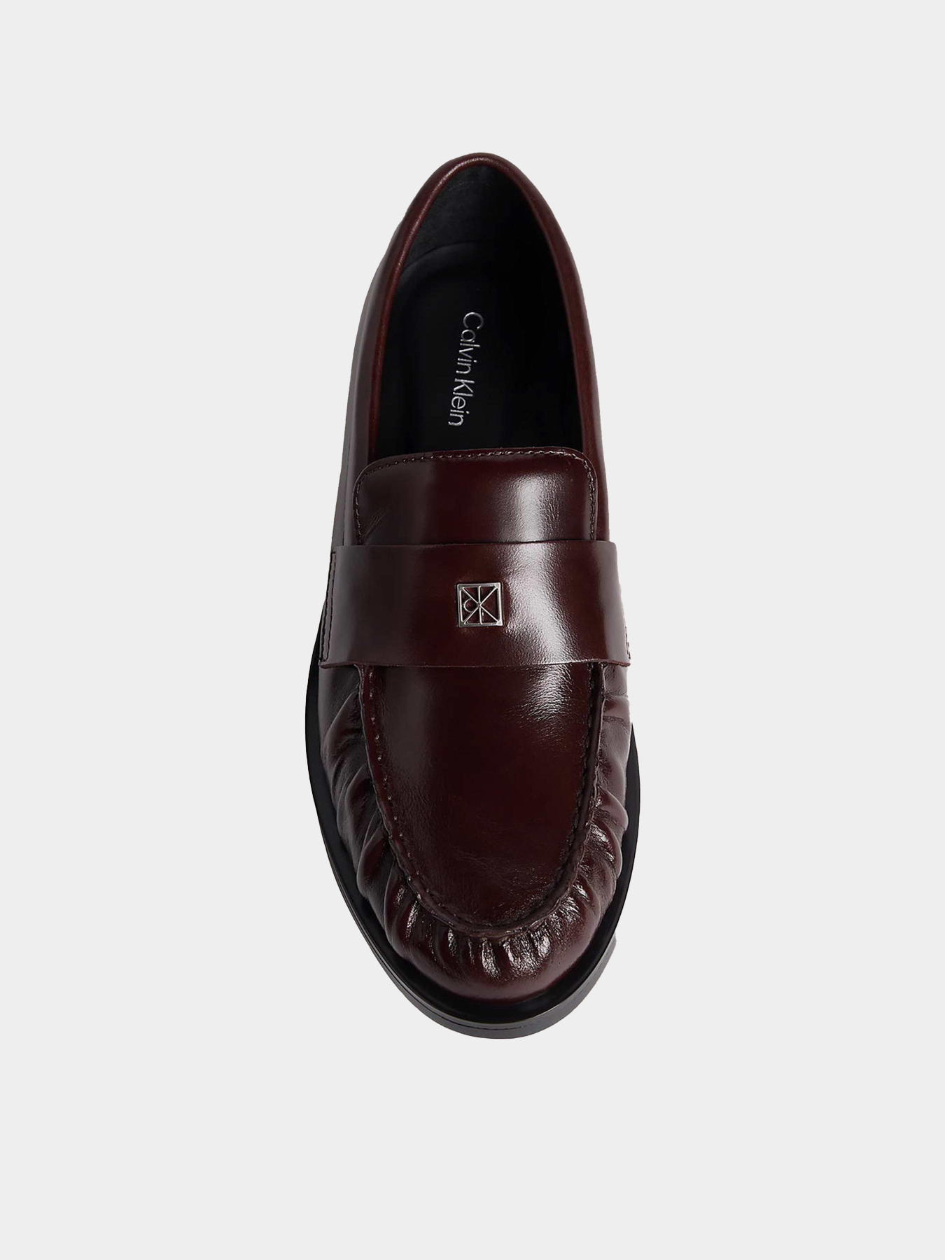 Туфлі та лофери Calvin Klein ROUND LOAFER LTH HDW модель HW0HW03031-VH2 Туфлі та лофери Calvin Klein ROUND LOAFER LTH HDW модель HW0HW03031-VH2 Фото