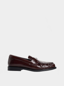 Туфли и лоферы Calvin Klein ROUND LOAFER LTH HDW модель HW0HW03031-VH2 Фото