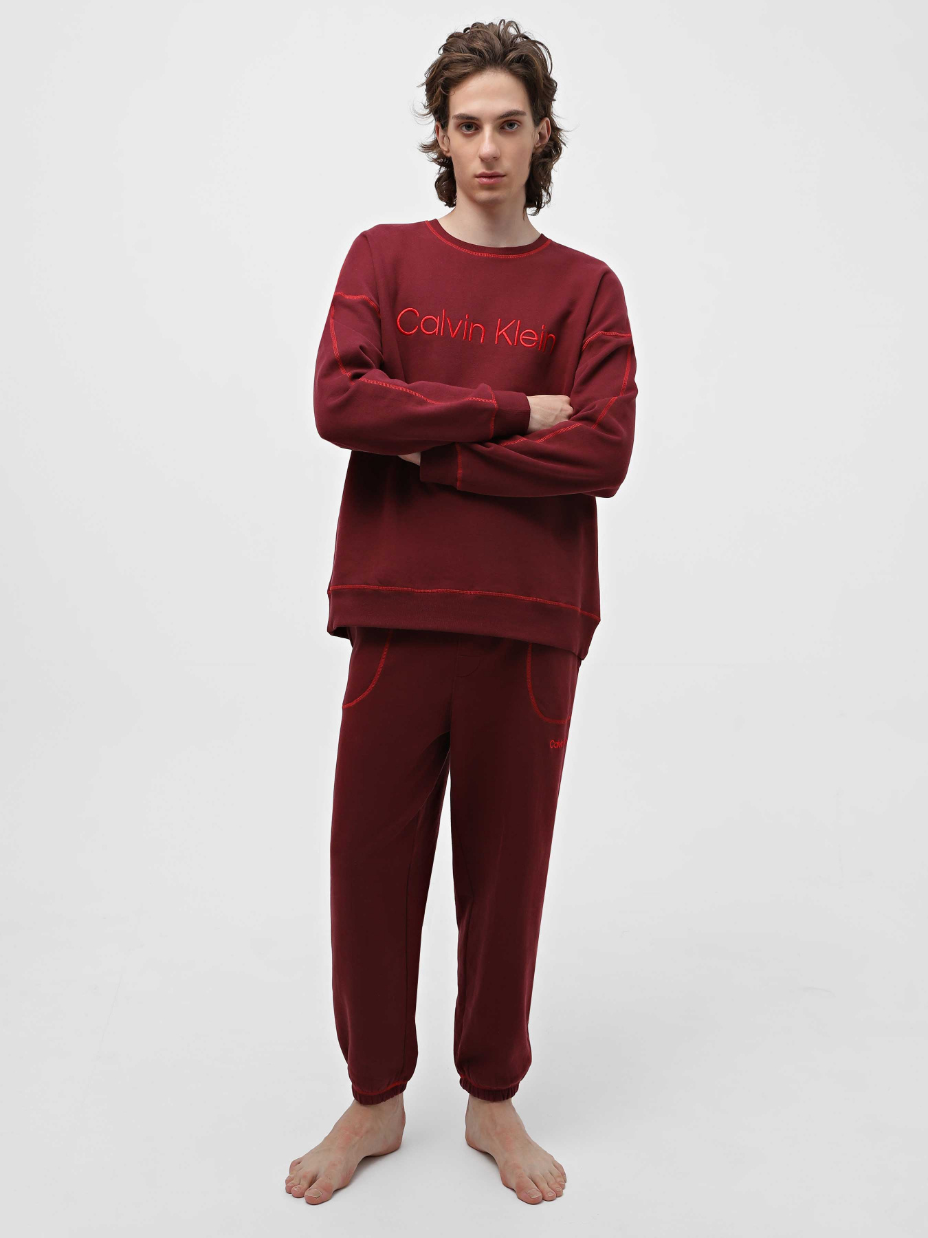 Худи и свитшоты Calvin Klein Underwear Ls Sweatshirt модель 000NM2458E-GEX Фото