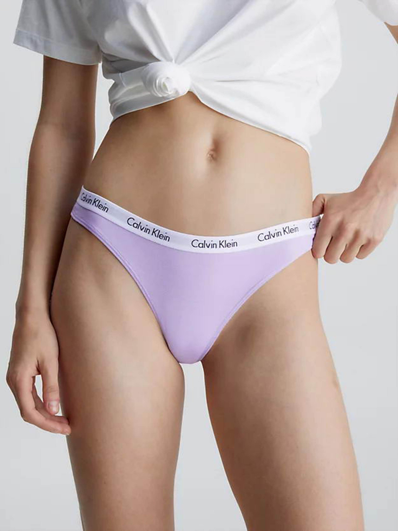 Нижнее белье Calvin Klein Underwear Thong модель 000QD3587E-HVN Фото