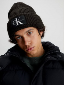 Шапки та кепки Calvin Klein Monologo Patch Beanie модель K50K506242-GT8 Фото