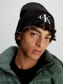 Шапки та кепки Calvin Klein Monologo Embro Beanie модель K50K511160-BDS Фото
