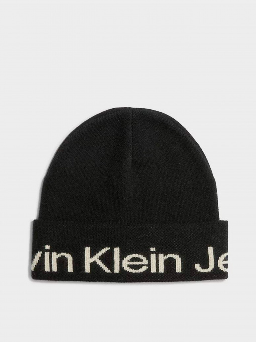 Шапки и кепки Calvin Klein Logo Beanie модель K60K611271-BDS Фото