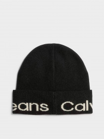 Шапки та кепки Calvin Klein Logo Beanie модель K60K611271-BDS Фото