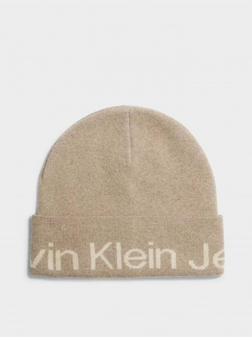 Шапки та кепки Calvin Klein Logo Beanie модель K60K611271-PED Фото