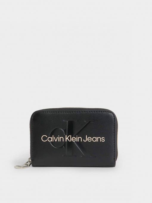 Гаманці Calvin Klein Sculpted Med Zip Around Mono модель K60K607229-01F Фото