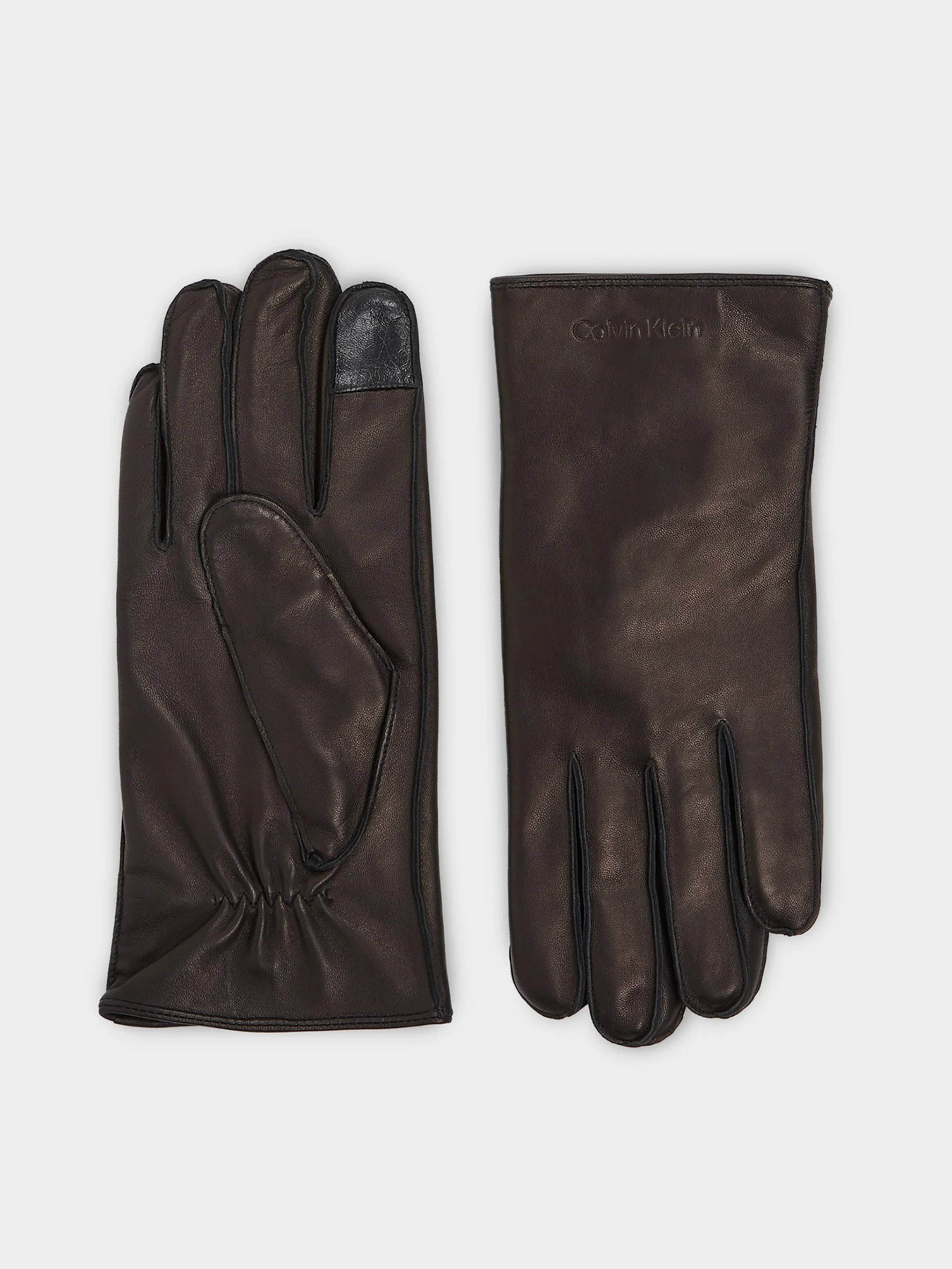 Перчатки и варежки Calvin Klein Stitched Leather Gloves модель K50K511015-BAX Фото