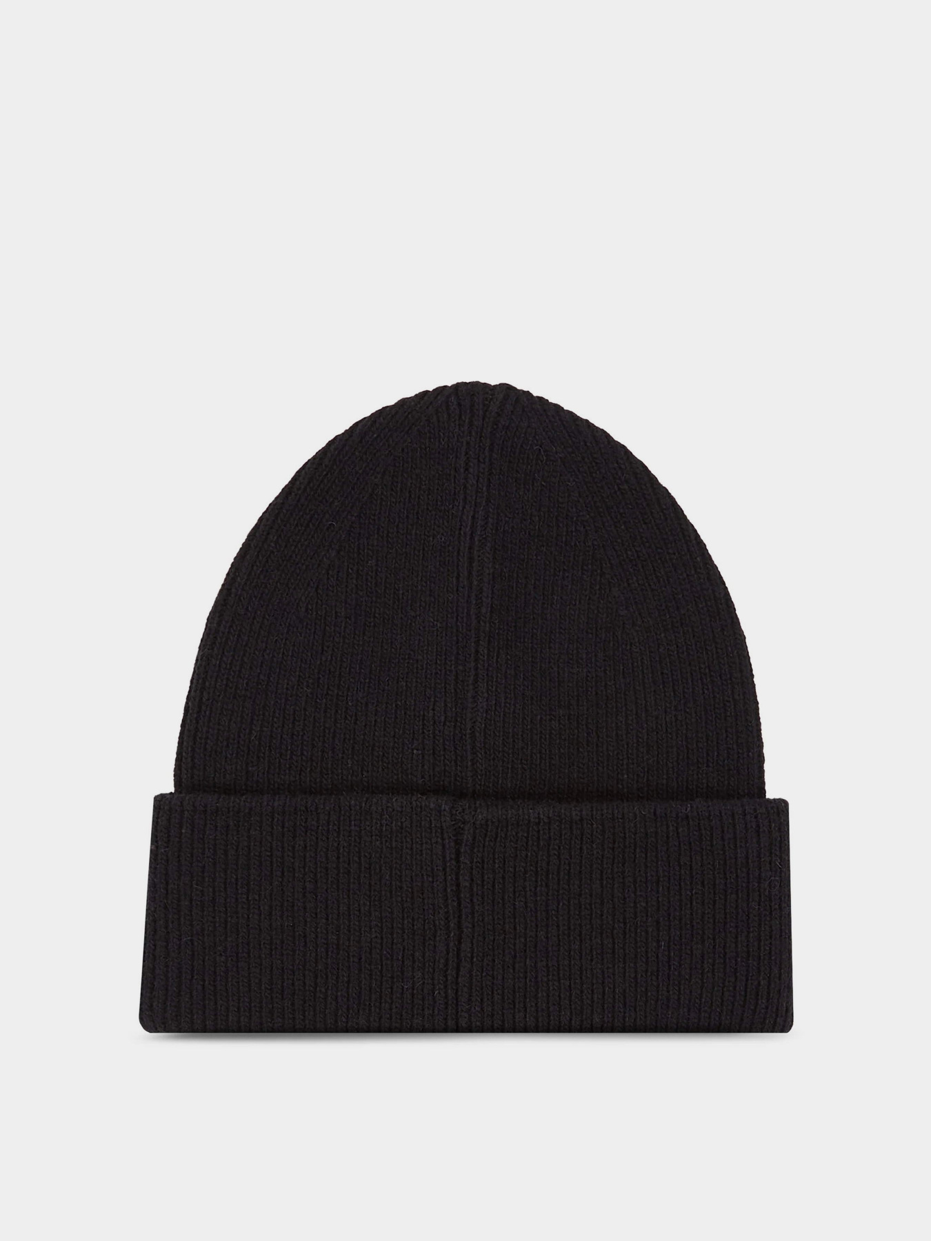 Шапки та кепки Calvin Klein Leather Patch Docker Beanie модель K50K510978-BAX Шапки та кепки Calvin Klein Leather Patch Docker Beanie модель K50K510978-BAX Фото