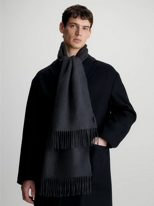 Шарфы и платки Calvin Klein Classic Wool Woven Scarf модель K50K511008-PC9 Фото