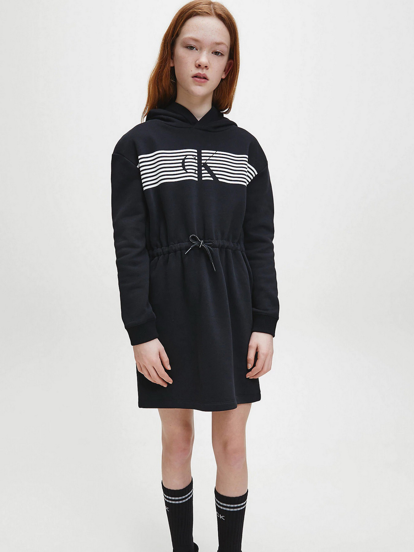 Сукні Calvin Klein Striped Ck Hood модель IG0IG00605-BEH Фото