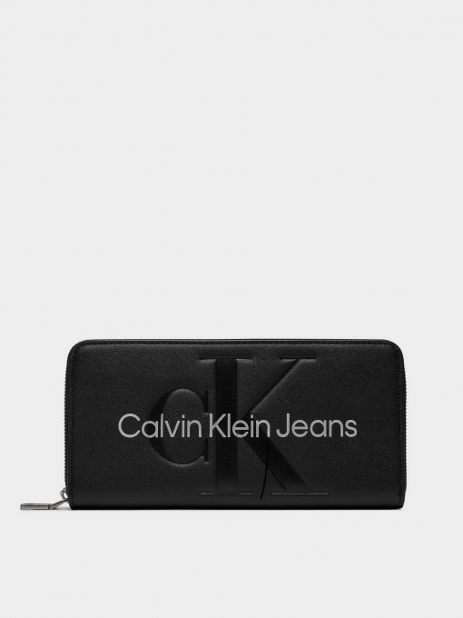 Кошельки Calvin Klein Sculpted Mono Zip Around Mono модель K60K607634-0GL Фото