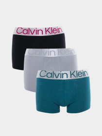 Нижнее белье Calvin Klein Underwear 3 Pack Trunks Steel Cotton модель 000NB3130A-NA9 Фото