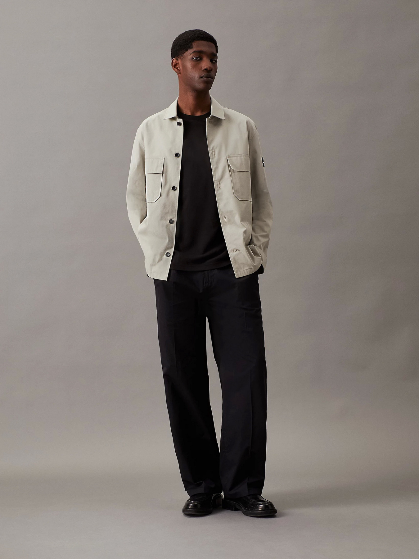 Рубашки Calvin Klein Cotton Nylon Overshirt модель K10K109920-PC7 Фото
