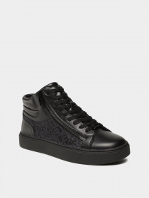 Кеды Calvin Klein High Top Lace Up W/Zip Mono модель HM0HM01046-0GK Фото